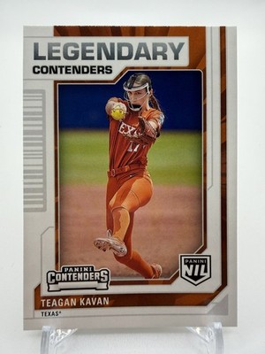 2025 Panini University Teagan Kavan Texas NIL Legendary Contenders SP #39    