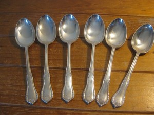 Vintage Hardy Bros Large Serving Spoons A1 Silver Plated - Made England (23 cm)