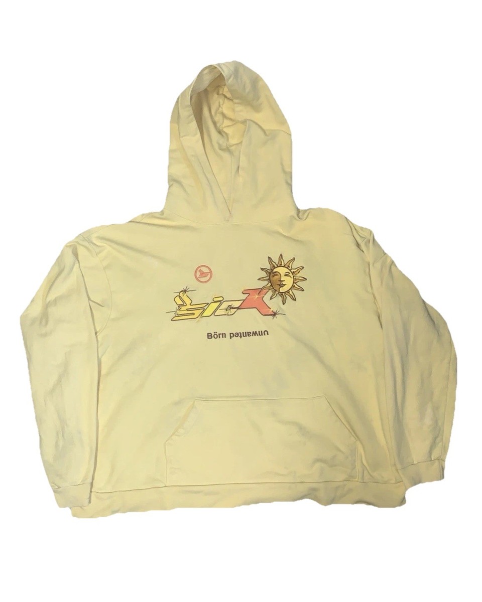Sicko Born From Pain Hoodie Sweatshirt Yellow Unwanted Ian Connor