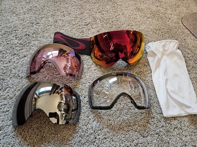 OAKLEY FLIGHT DECK Large GOGGLES With  4 Lenses Set