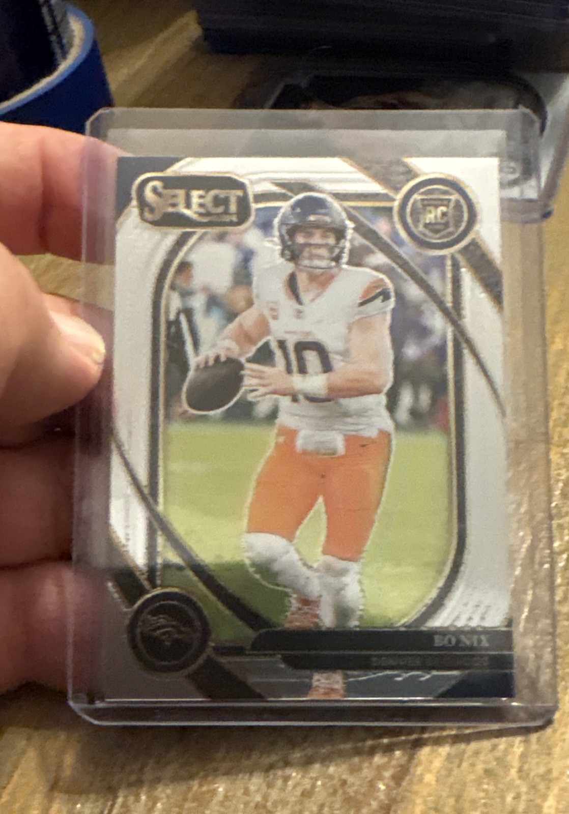 2024 Panini Select - Club Level Bo Nix #221 Silver Prizm Die-Cut (RC)