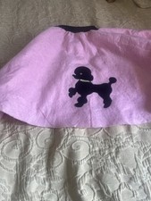 Youth Girls Poodle Skirt Costume Hot Pink One Size 1950  s Theme