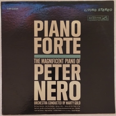 PETER NERO PIANO FORTE VINYL ALBUM LP 1961 STEREO RCA VICTOR LSP-2334 VG+