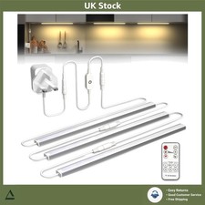 Dimmable Under Cabinet Kitchen Lights - Remote Control & Linkable Design, 3x12IN