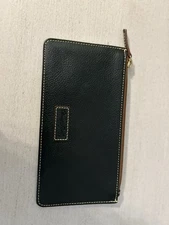 Dooney And Burke  ID Card Envelope Wallet Black
