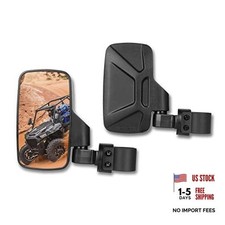 UTV Side Mirrors Fits 1.65"-2" Inch Roll Cage, Upgraded Easy-Adjustable New