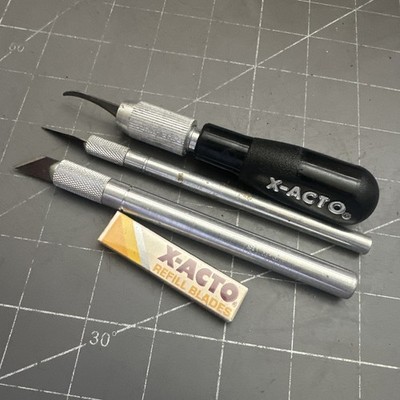 Vintage X-Acto No 51 Knife Set Hobby Craft Knife w Extra Blades