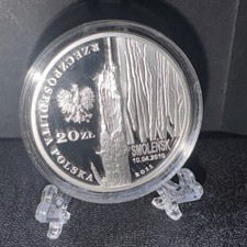 20 ZŁ Zlotych 2011 MW Poland Silver Proof  Presidential Plane Crash in Smolensk 