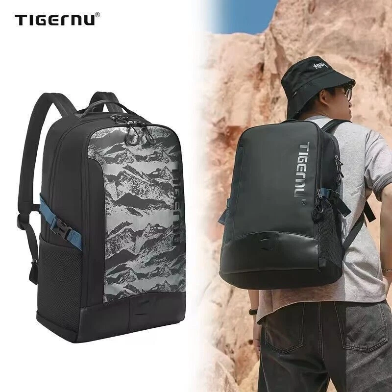 Tigernu Men Waterproof Backpack 17inch Laptop School Travel Large Capacity Bag