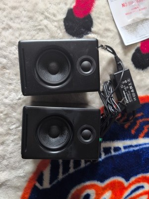 AudioEngine A2 Powered Desktop Wired Speakers Black 