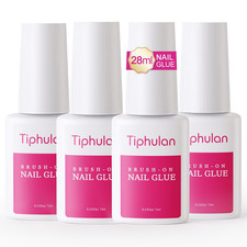 28Ml Brush on Nail Glue for Press On, Acrylic Nails - Super Strong, Durable Lo
