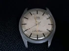 ANKER ROXY WATCH CREAM BLACK PIE PAN DIAL STEEL CASE DAMAGED SOLD SPARES REPAIR