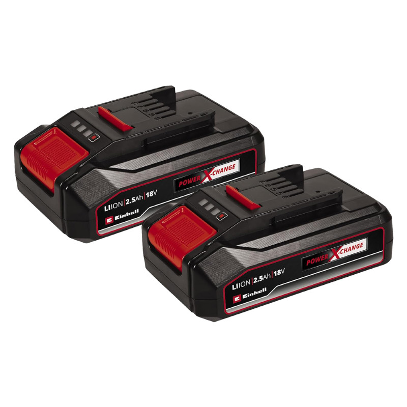 Batteria Einhell PXC Twinpack 18V 2.5 Ah | Kit 2 Pezzi Originale Power X-Change