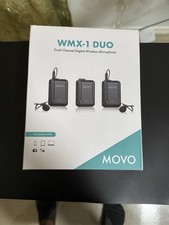 Movo WMX-1-DUO 2.4GHz Dual Wireless Lavalier Microphone System Compatible wit...