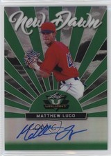 2019 Leaf Valiant New Dawn Green Prismatic 39/99 Matthew Lugo #ND-ML2 Auto 1ek2