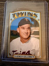 Harmon Killebrew 2021 Topps Heritage #72DC-5 1972 Mini Die-Cut Black Border SP T