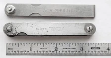 (2) Thickness - Feeler Gauges: Snap-On FB 310 + Lufkin Rule Co. 126T / Mechanic