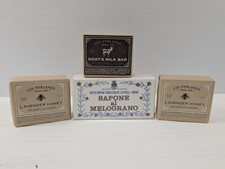 Lot 4 Bar Soaps Los Poblanos Lavender Honey Goat Milk SM Novella Melograno