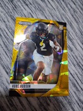 2025 Panini Prizm Draft Picks - Kobe Hudson #136 Gold Ice Prizm (RC)