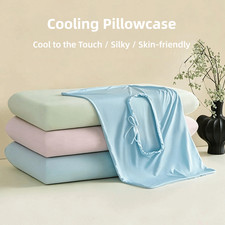 Hair Skin Care Silk Pillowcase Ice Feel Pillow Slipcover  Sleeping Use