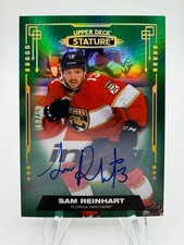 2021-22 Stature Hockey SAM REINHART Green On Card Auto /50 #22 Florida Panthers