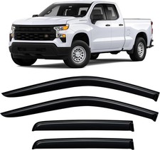 Window Rain Guards for 2019-2026 Chevy 2019-2026 Silverado/Sierra Double Cab