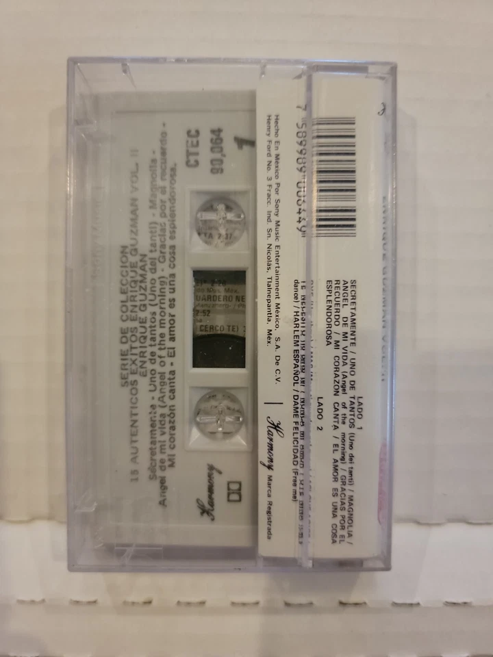 Enrique Guzman 15 Autenticos Exitos Vol II Serie de Coleccion Cassette New Seale - Image 2 of 3