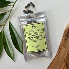 Black Seed Capsules  Black Cumin Seed  Organic  Nigella Sativa  590mg