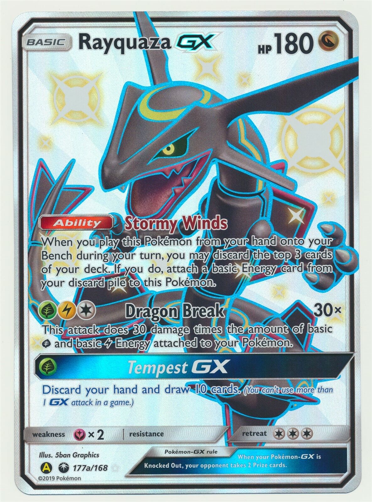 Rayquaza GX 177a/168 jumbo Values - MAVIN