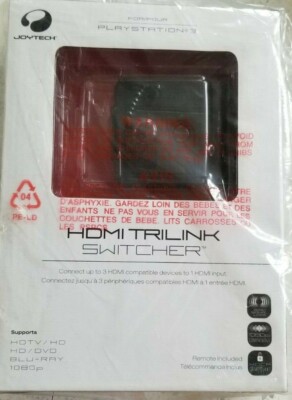 New Joytech HDMI Trilink Switcher Playstation 3 HD Blu-Ray 1080P