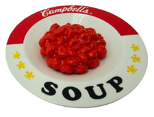 Play Food OOAK Vintage Campbell's Soup Bowl Of SpaghettiOs