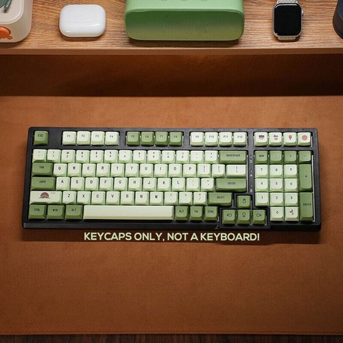 Matcha Green Keycaps Set PBT XDA Profile Dyesub for Cherry MX Mechanical Keybo - Picture 5 of 8
