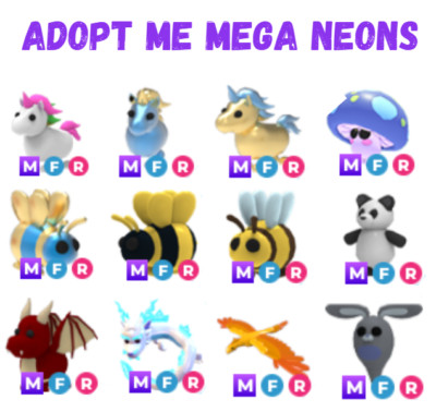 Roblox Adopt me Mega Neon Pets !