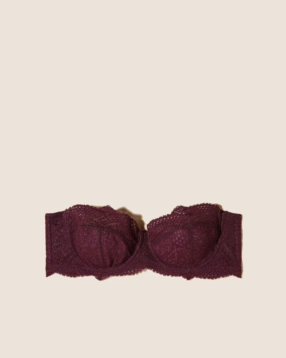 NWT $110 SIZE 36B LUXURY Cosabella Women's Forte Strapless Lace
