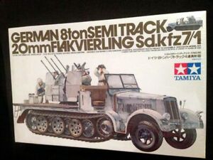 Tamiya 35050 1//35 Model Kit German 8Ton Half-Track 20mm Flakvierling Sd.kfz 7//1