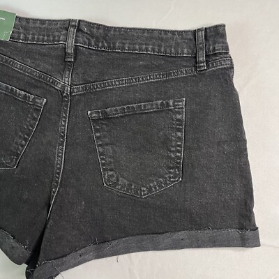 Short En Jean Noir Wild Fable - Taille 12 - Coupe Cut-Off - Neuf Avec étiquettes