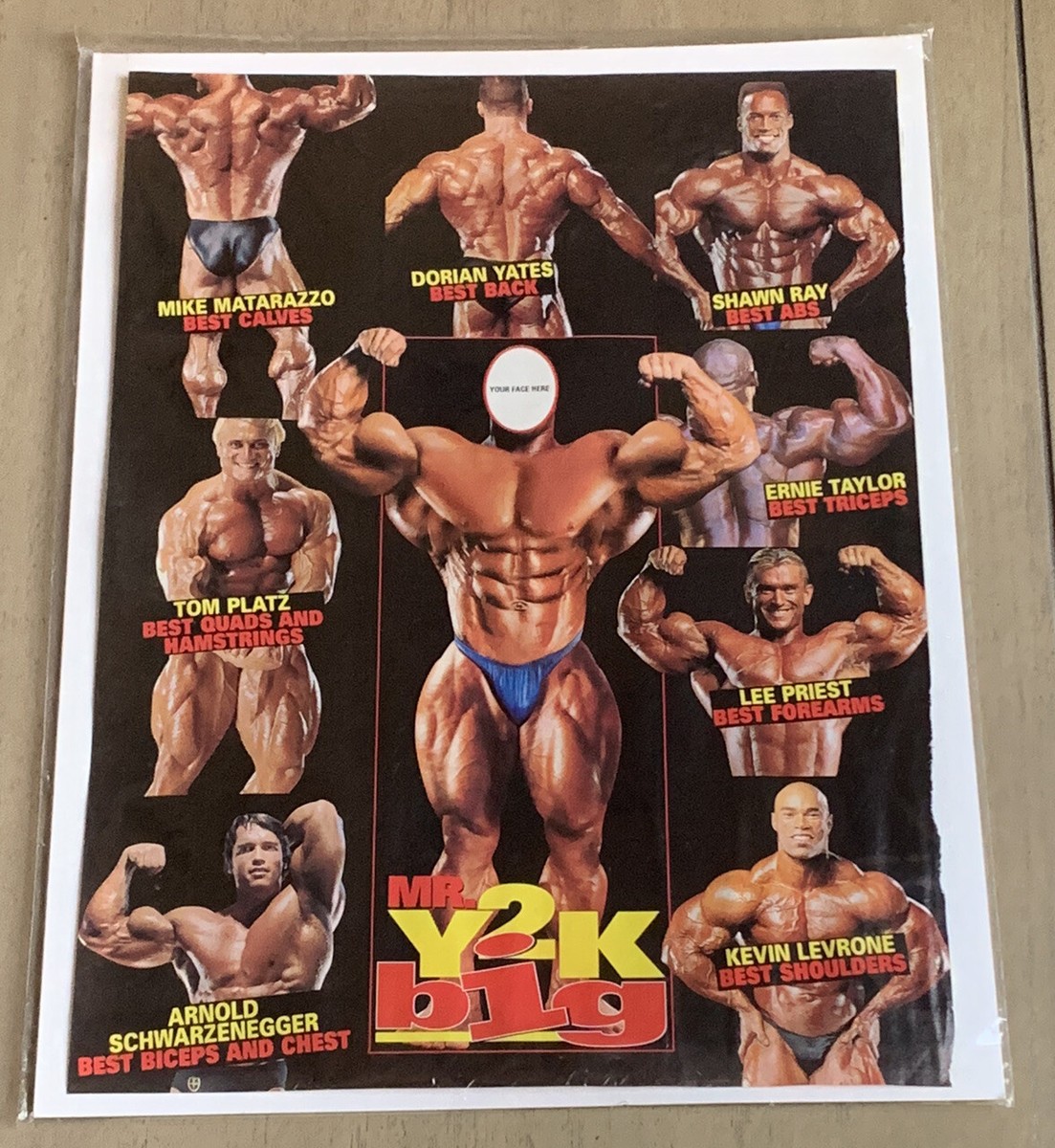 Y2K Big Best Body Parts Posing Photo From Bodybuilding Magazine