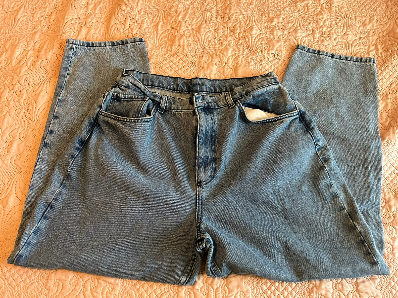Vintage ASOS W32 Recycled Denim Oversized Women’s Jeans-image