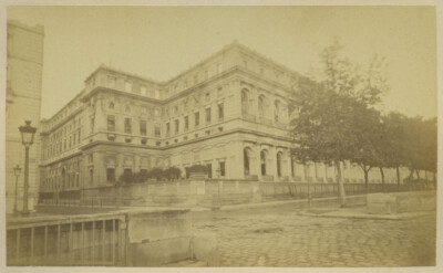 Jules Vallette. Zerstörungen der Pariser Kommune. Staatsrat. 1871.