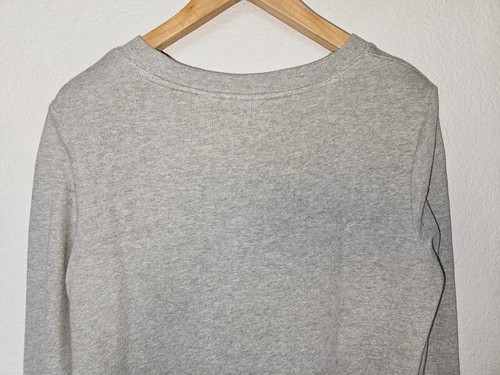 Maeve Marcie Embroidered Sweatshirt Size XS Heather Gray Floral Anthropologie - Picture 10 of 10