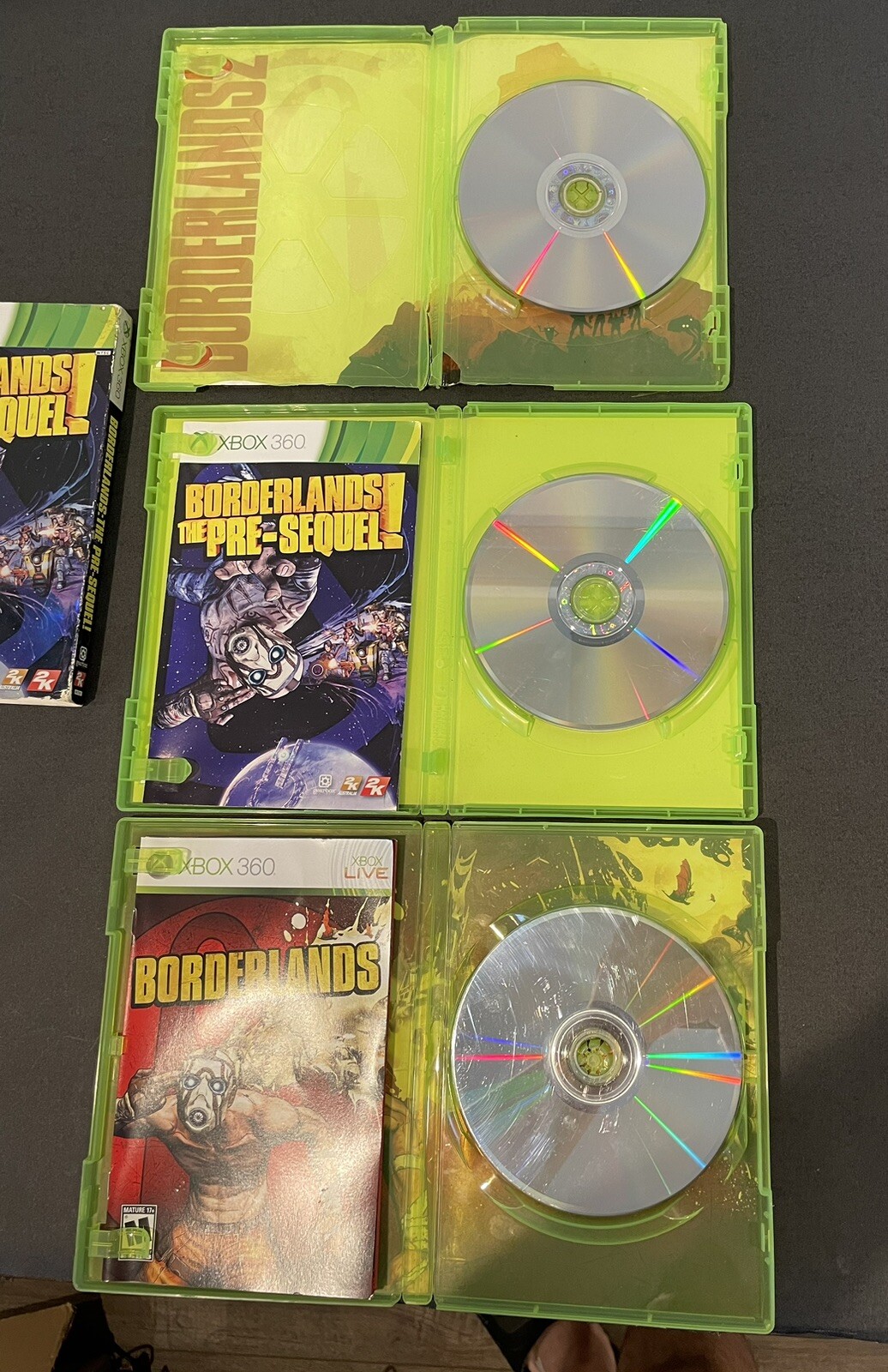 Borderlands Xbox 360 Lot Of 3 PreSequel, One, And 2 Bundle Games eBay
