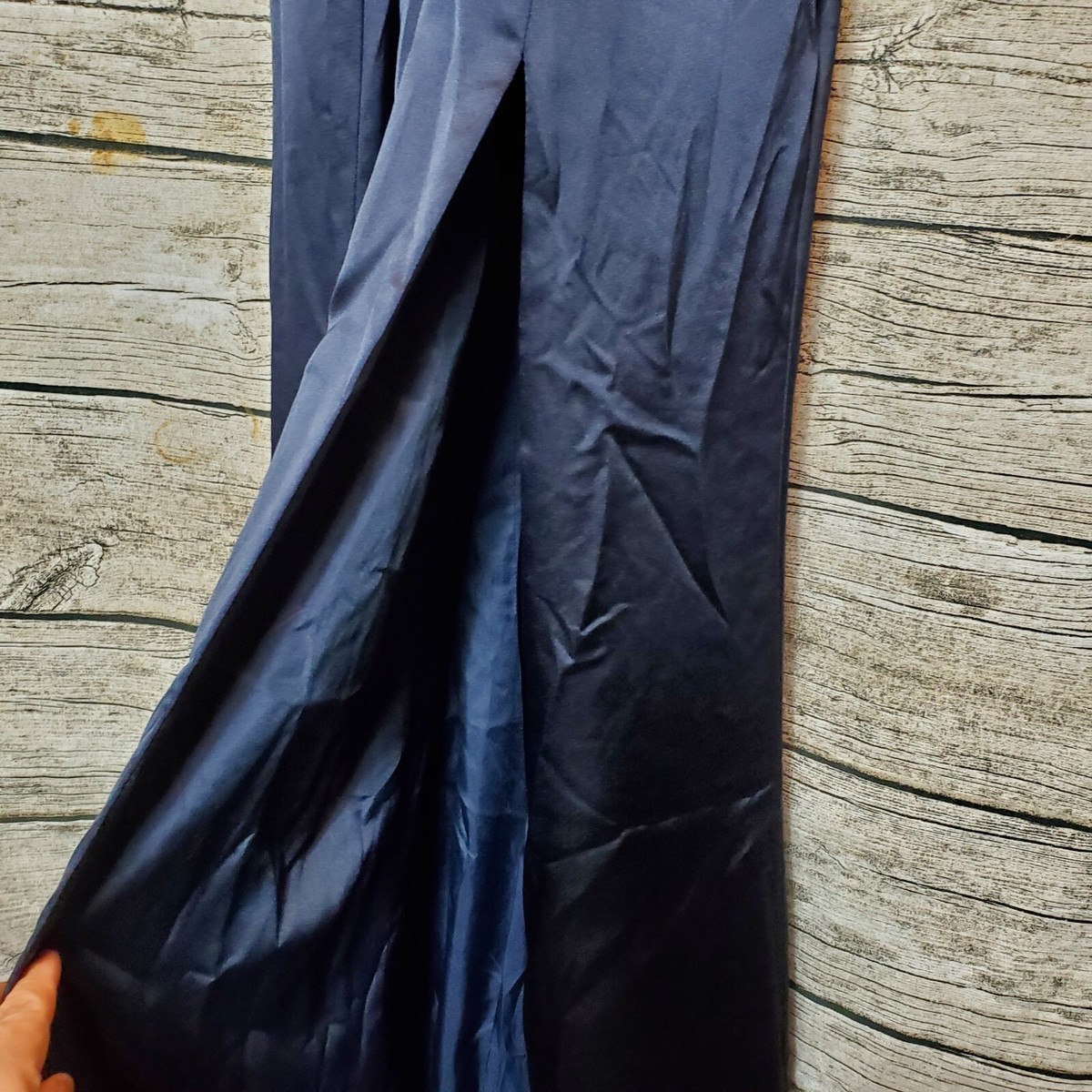 amsale navy bridesmaid dress Amsale Puff Sleeve V-Neck Gown – MOTHER OF