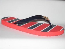 MICHAEL KORS MK FLIP FLOP NAVY WOMENS THONG FLAT PVC RUBBER SHOES MULTIPLE SIZES