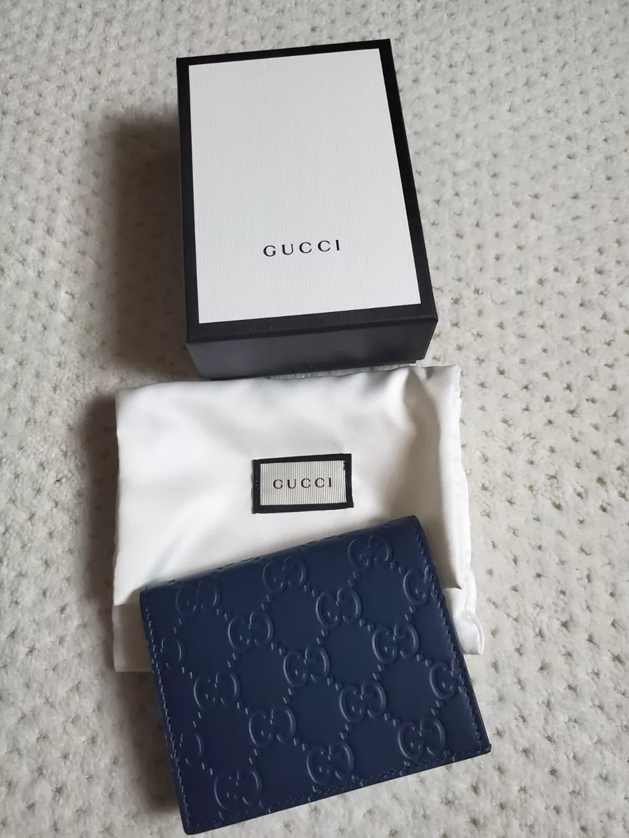 Gucci GG Supreme Embossed Leather Wallet Red