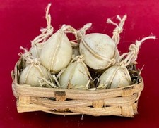 CESTO PICCOLO PROVOLONI CERA PRECOLORATA PER FIGURE 25 CM PRESEPE NAPOLETANO