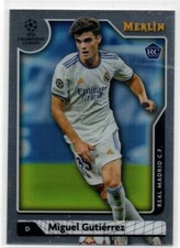 2021-22 Topps Merlin Soccer #15 Miguel Gutierrez REAL MADRID C.F. Rookie Card 91. rookie card picture