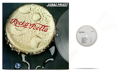 Judas Priest Rocka Rolla LP Glass Clear Vinyl 180G 50th Anniv. Download Card NEW