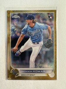 K214,381 - 2022 Topps Chrome Logofractor Gold #105 Jackson Kowar #/50