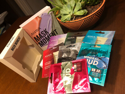 Ahava Mask Moment Boxed Mask Set - 7 Single Use Masks - Free Shipping!