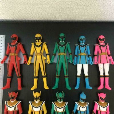 POWER RANGERS WILD Force Gaoranger Lot de 5 figurines en vinyle souple